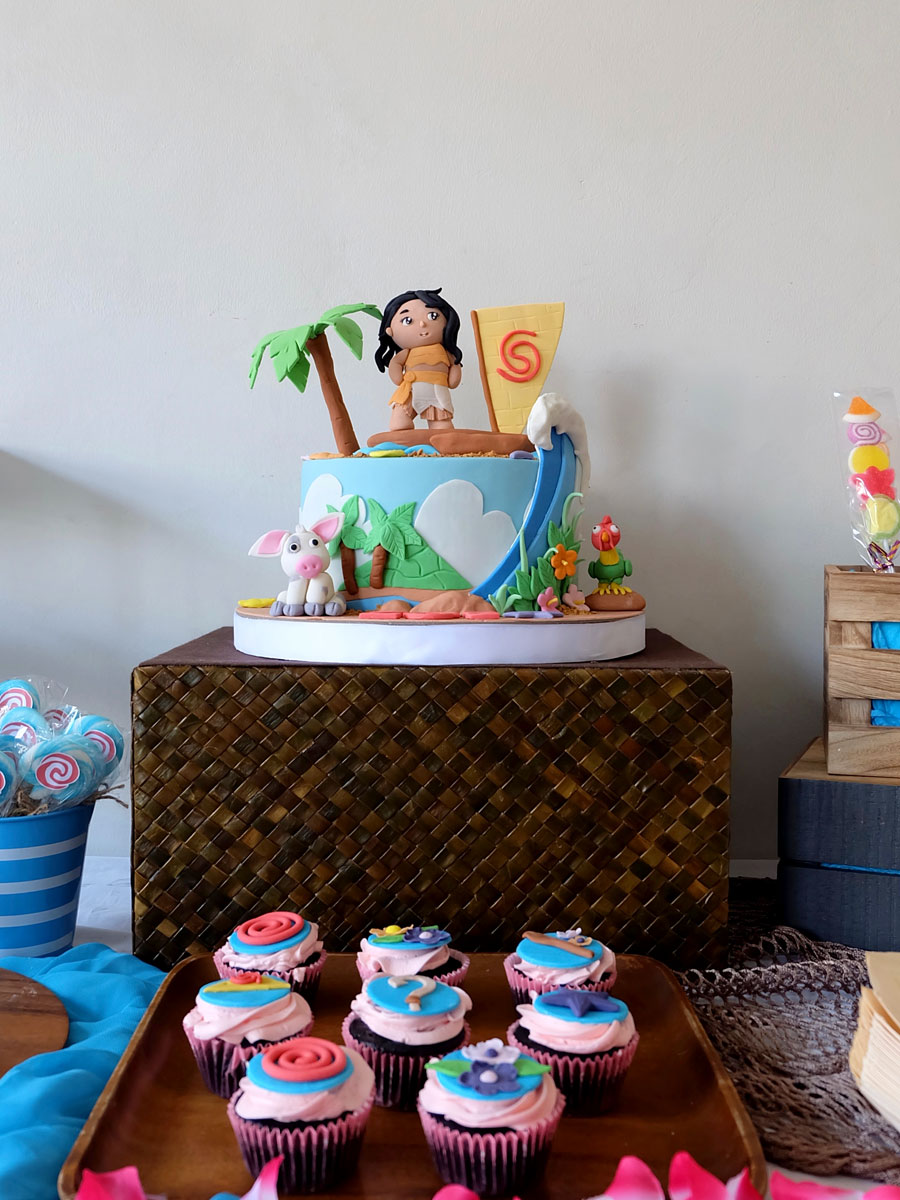 Moana Fondant Birthday Cake