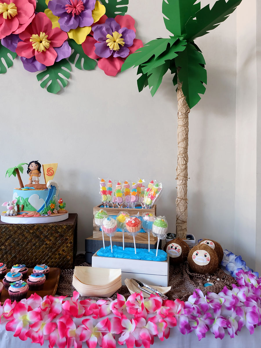 Moana Party Ideas: Dessert Buffet Moana Party Ideas: Dessert Buffet