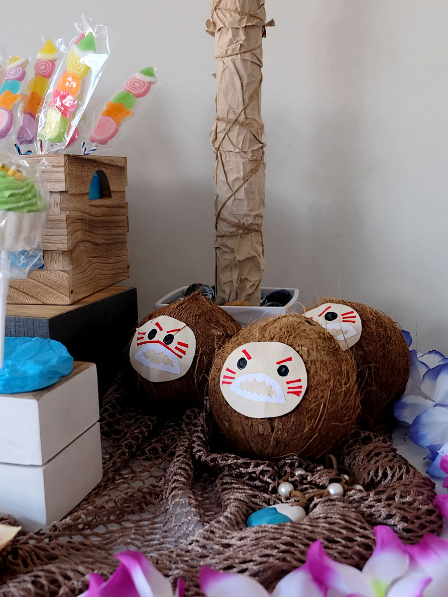 Moana Party Ideas: Kakamora Coconuts Moana Party Ideas: Kakamora Coconuts