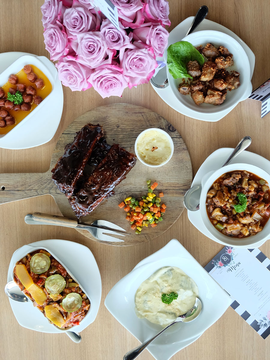 Mothers Who Brunch: Chiztora chorizo, baby back ribs, adoring puts, calls, spinach ravioli, and vegetable lasagna by 81 Cafe and Bistro Mothers Who Brunch: Chiztora chorizo, baby back ribs, adoring puts, calls, spinach ravioli, and vegetable lasagna by 81 Cafe and Bistro