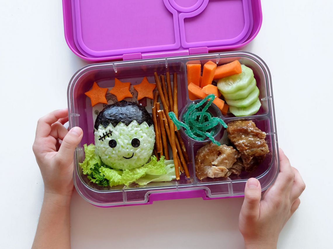 Halloween Bento: Frankenstein Food Art