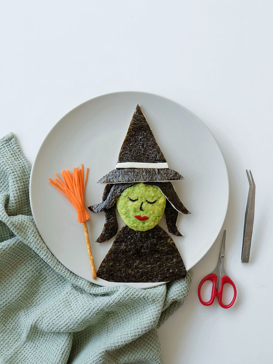 Halloween Lunchbox Ideas: Wicked Elphaba Food Art Halloween Lunchbox Ideas: Wicked Elphaba Food Art