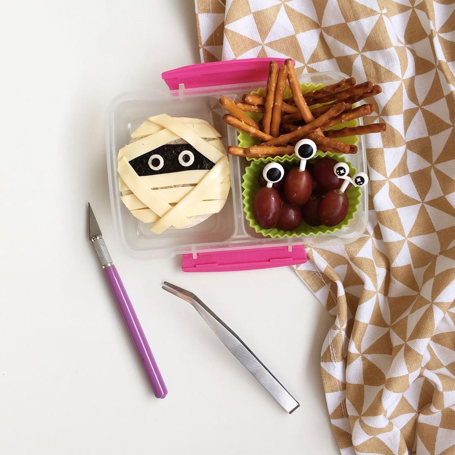 Halloween Lunchbox Ideas: Mummy Bento Food Art Halloween Lunchbox Ideas: Mummy Bento Food Art
