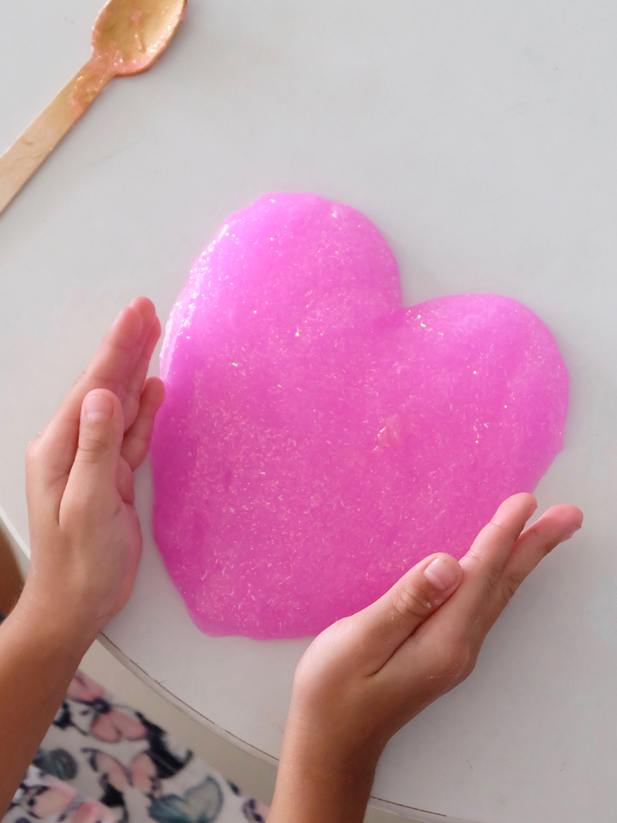 Mess-Free Glitter Slime with only 3 Ingredients