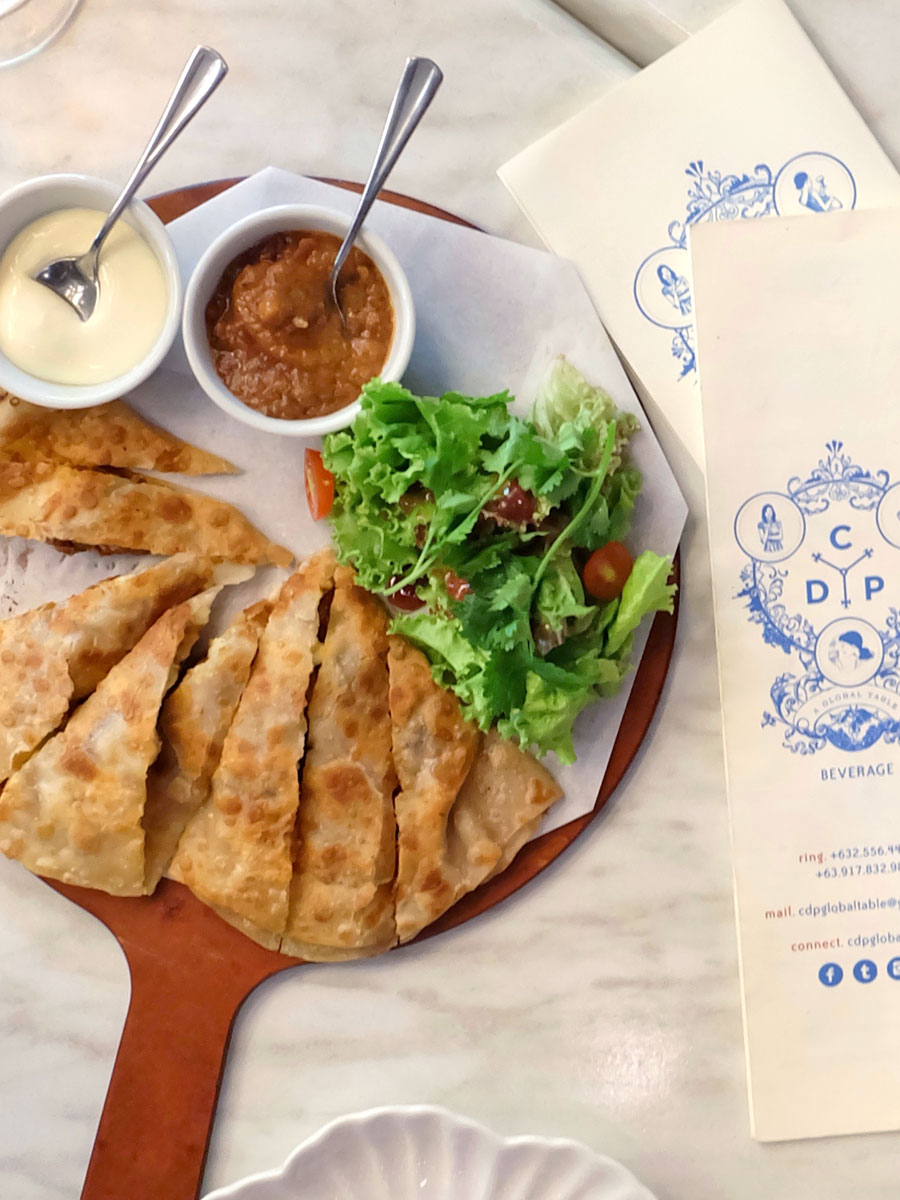 Happy Lunch at CDP Global Table: Chorizo Quesadilla Happy Lunch at CDP Global Table: Chorizo Quesadilla