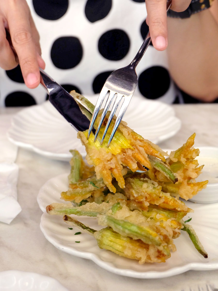 Happy Lunch at CDP Global Table: Squash Flowers Happy Lunch at CDP Global Table: Squash Flowers