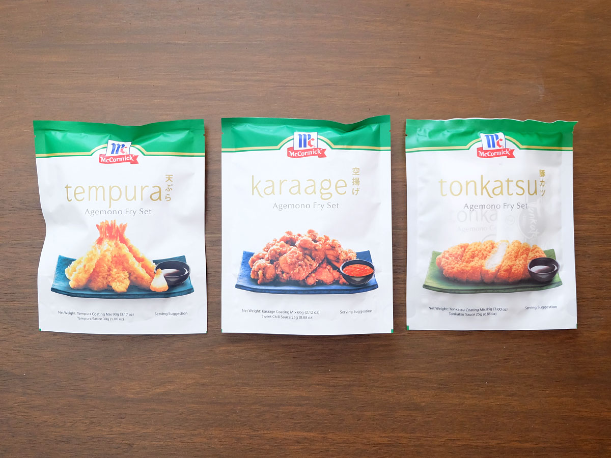 McCormick Agemono Fry Set in Tempura, Karaage and Tonkatsu