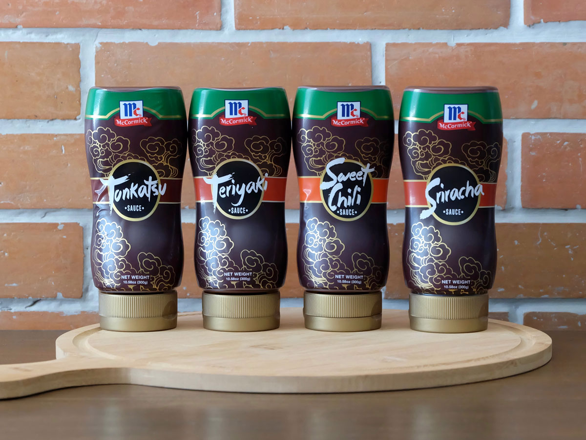 McCormick Dipping Sauces in Tonkatsu, Teriyaki, Sweet Chili and Sriracha