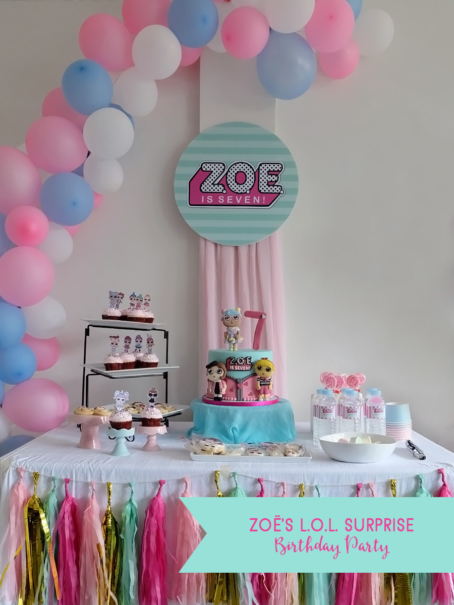 Zoë's L.O.L. Surprise Birthday Party: DIY Party Decor
