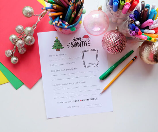 Free Printable Letter to Santa Version 2