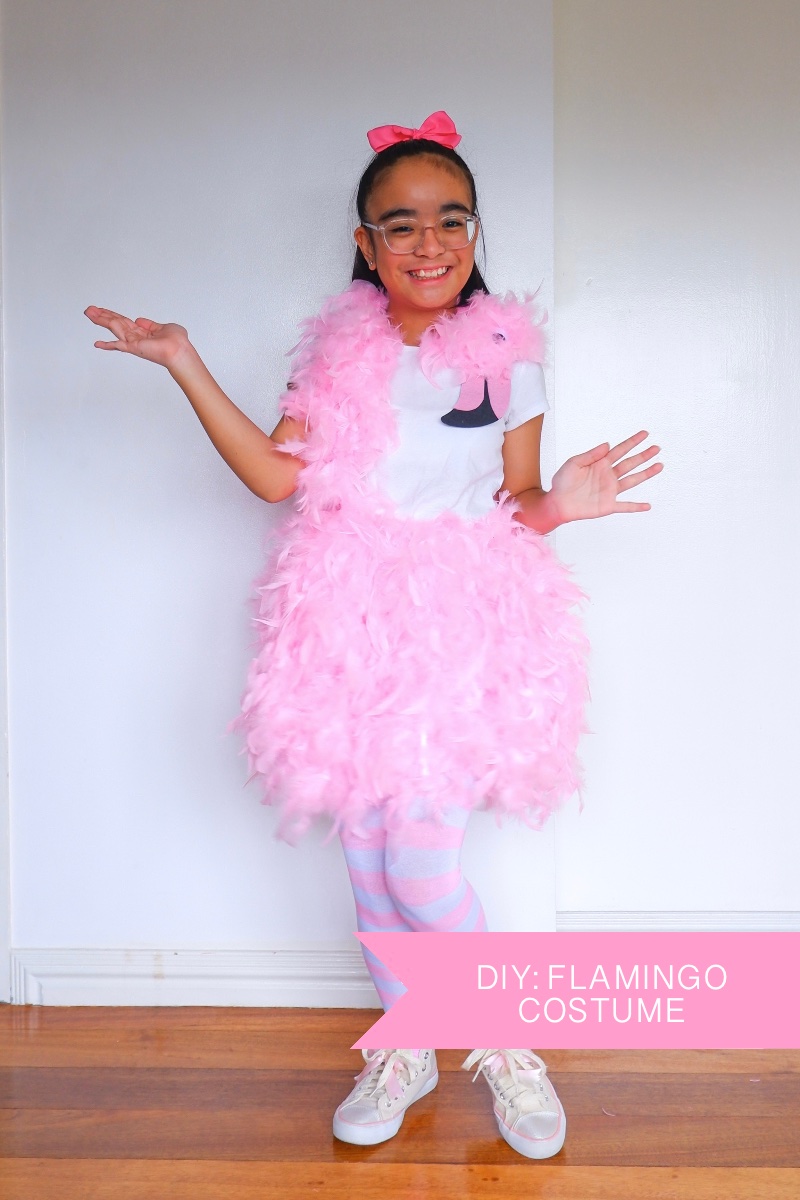 DIY Flamingo Costume by A Crafted Lifestyle