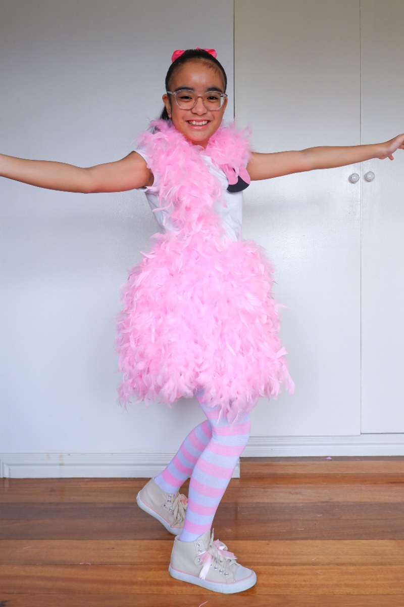 DIY Flamingo Costume by A Crafted Lifestyle